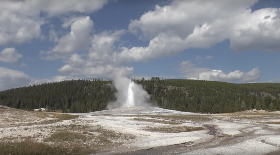 Old Faithful geyser photo